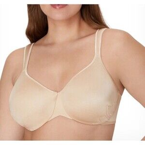Bali Live It Up Bra 40DD Beige Taupe Push Up Underwire Cushion Straps DF3353 NEW